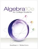 Algebra for College Students:   2014 9781285195780 Front Cover