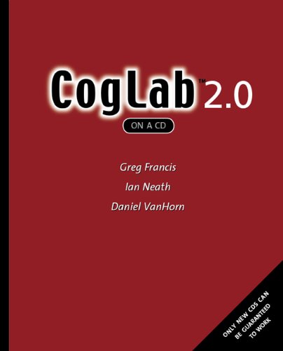 CogLab Online Version 2. 0  4th 2007 (Revised) 9780495107781 Front Cover