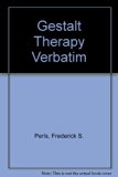 Gestalt Therapy Verbatim N/A 9780553207781 Front Cover