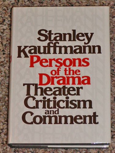 Persons of the Drama Theater Comment and Criticism N/A 9780060122782 Front Cover