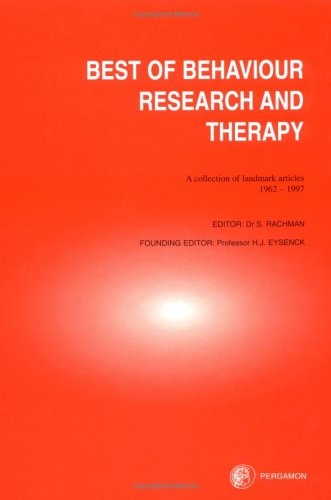 Best of Behaviour Research and Therapy   1997 9780080430782 Front Cover