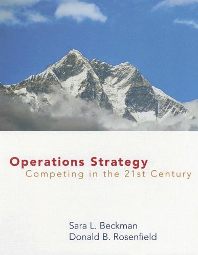 Operations Strategy Competing in the 21st Century  2008 9780072500783 Front Cover