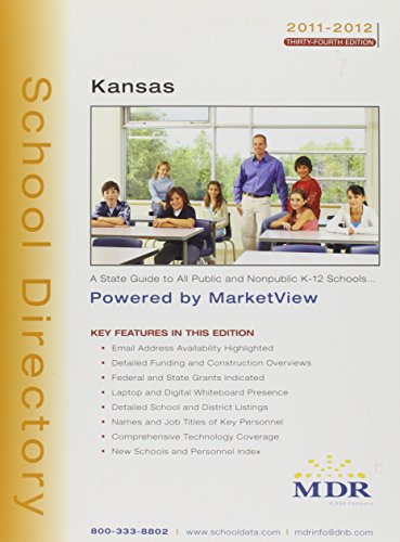 Mdr's School Directory Kansas 2011-2012: Spiral Edition  2011 9781579537784 Front Cover