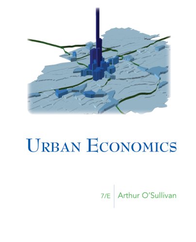 Urban Economics  7th 2009 9780073375786 Front Cover