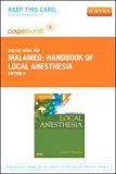 Handbook of Local Anesthesia  6th 9780323100786 Front Cover