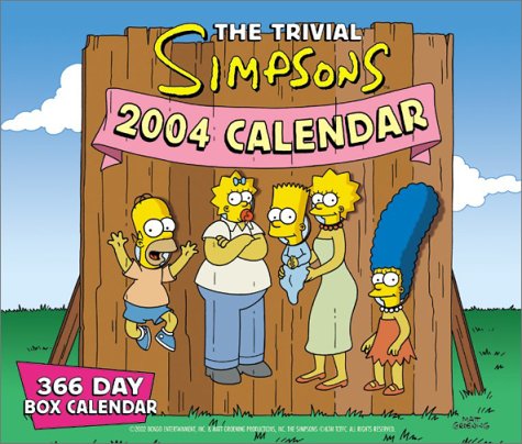 Trivial Simpsons 2004 366-Day Box Calendar  N/A 9780060536787 Front Cover
