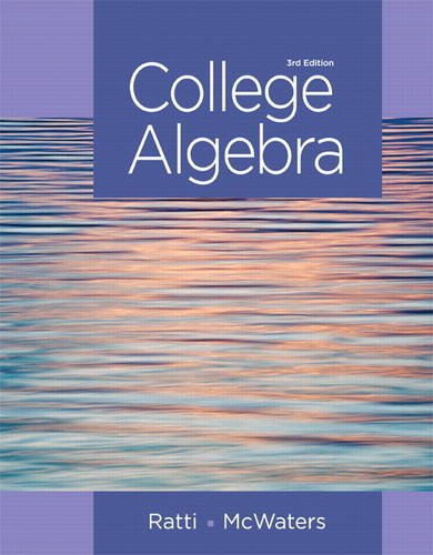 College Algebra  3rd 2015 9780321912787 Front Cover