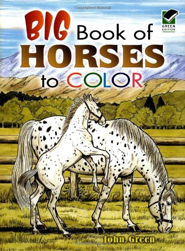 Big Book of Horses to Color  N/A 9780486451787 Front Cover
