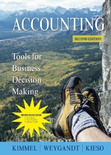 Accounting: Tools for Business Decision Making 2nd 2007 9780471939788 Front Cover