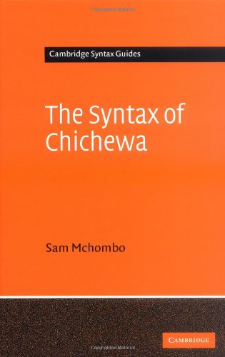 Syntax of Chichewa   2004 9780521573788 Front Cover