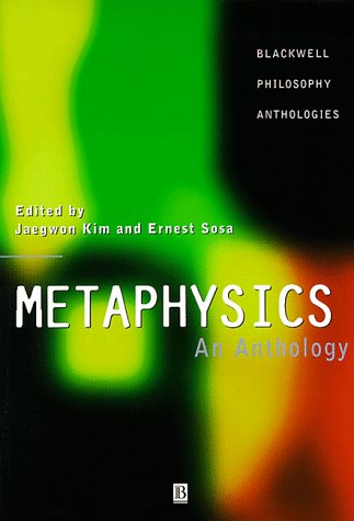 Metaphysics An Anthology  1999 9780631202790 Front Cover