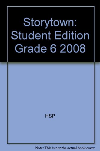 Storytown, Grade 6  Student Manual, Study Guide, etc.  9780153431791 Front Cover