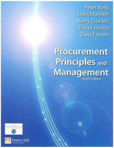 Procurement, Principles and Management  10th 2008 9780273713791 Front Cover