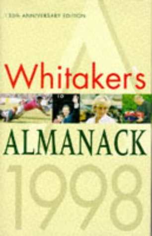 Whitaker's Almanack 1998  130th 1997 (Anniversary) 9780117021792 Front Cover