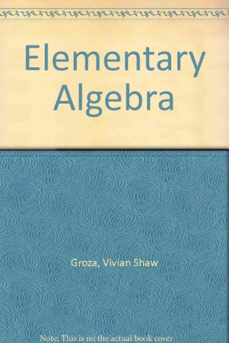 Elementary Algebra 4th 1986 9780030060793 Front Cover