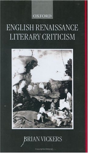 English Renaissance Literary Criticism   1999 9780198186793 Front Cover