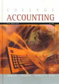 College Accounting 7th 2001 9780618022793 Front Cover