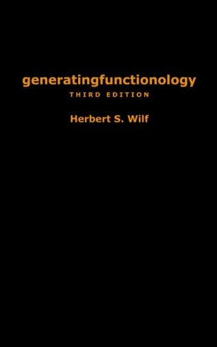 Generatingfunctionology Third Edition 3rd 2005 (Revised) 9781568812793 Front Cover