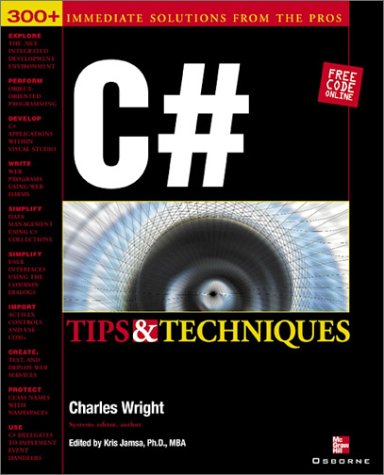 C# Programming Tips and Techniques   2002 9780072193794 Front Cover