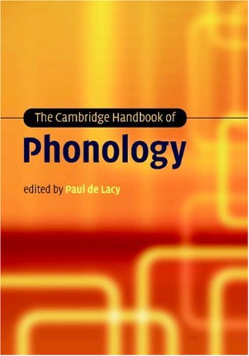Cambridge Handbook of Phonology   2006 9780521848794 Front Cover