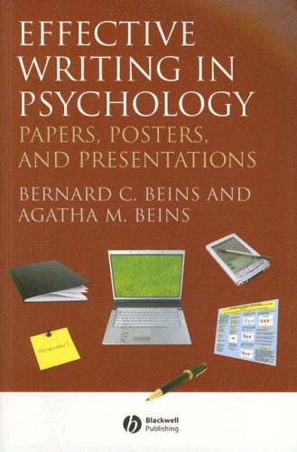 Effective Writing in Psychology Papers, Posters, and Presentations  2008 9781405158794 Front Cover