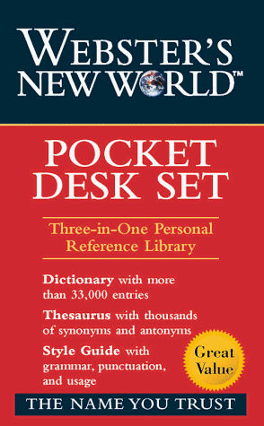 Webster's New World Pocket Desk Set N/A 9780028623795 Front Cover