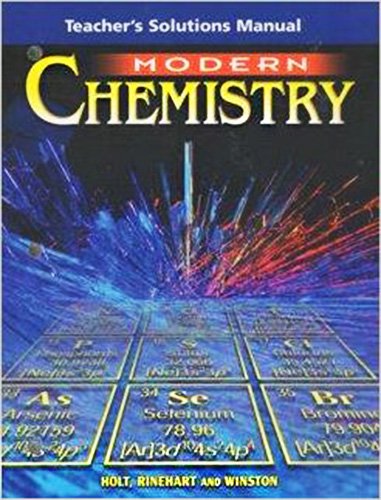 Modern Chemistry Teacher's Solution Manual 2nd 9780030660795 Front Cover