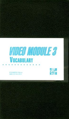 Video Module 3 : Vocabulary  1992 9780070020795 Front Cover