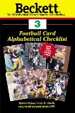 Beckett Football Card Alphabetical Checklist N/A 9781887432795 Front Cover