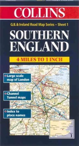 Road Map Great Britain and Ireland Sheet 1 - Southern England Revised  9780004489797 Front Cover