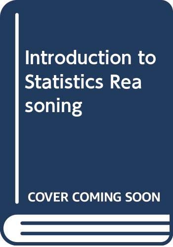 Introduction to Statistic Reasoning  1998 (Workbook) 9780070592797 Front Cover