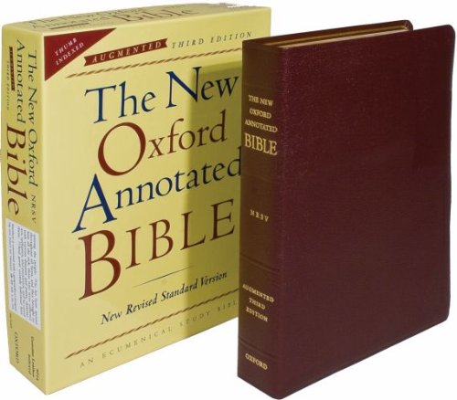 New Oxford Annotated Bible, Augmented Third Edition, New Revised Standard Version  N/A 9780195288797 Front Cover