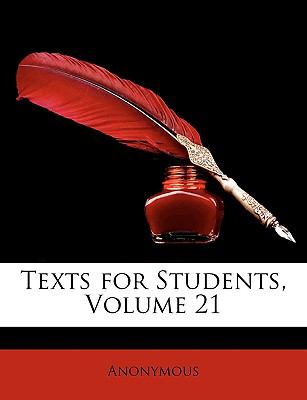Texts for Students  N/A 9781148843797 Front Cover