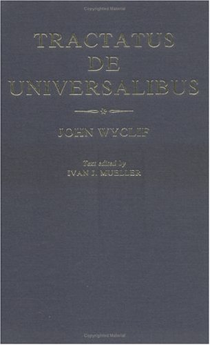 De Universalibus Tractatus de Universalibus  1985 9780198246800 Front Cover