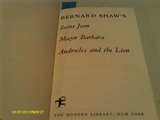 Bernard Shaw's Saint Joan, Major Barbara, Androcles and the Lion N/A 9780394604800 Front Cover