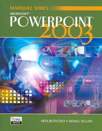 Microsoft PowerPoint 2003 1st 2004 9780763820800 Front Cover