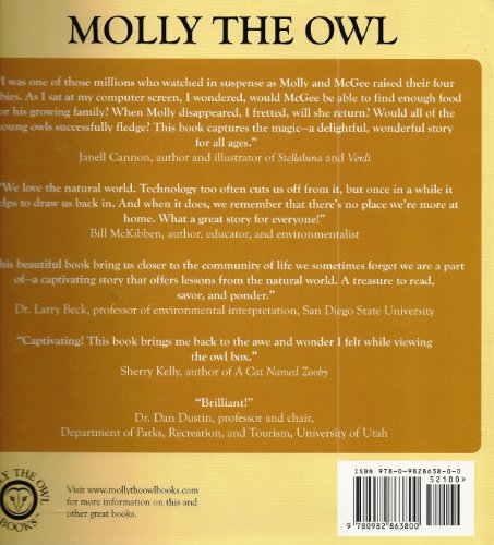 Molly the Owl The True Story of a Common Barn Owl That Ends up Being Not So Common after All  2010 9780982863800 Front Cover