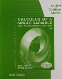 Calculus of a Single Variable: Early Transcendental Functions  2014 9781285774800 Front Cover