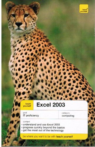 Teach Yourself Excel 2003:   2004 9780340882801 Front Cover
