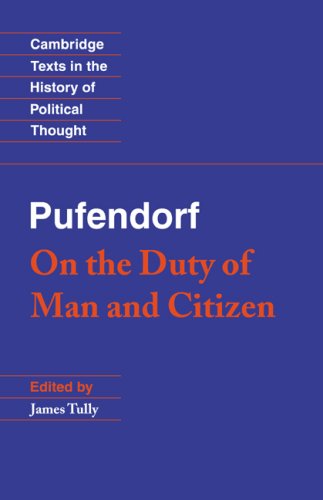 Pufendorf On the Duty of Man and Citizen According to Natural Law  1991 9780521359801 Front Cover
