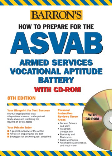 How to Prepare for the ASVAB with CD-ROM  8th 2006 9780764178801 Front Cover