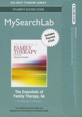 Essentials of Family Therapy  6th 2014 9780205858804 Front Cover