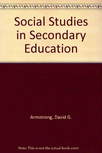 Social Studies in Secondary Education  1980 9780023039805 Front Cover