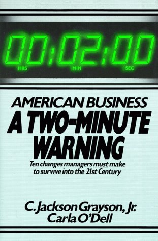 American Business - a Two-Minute Warning Ten Tough Issues Managers Must Face  1988 9780029126806 Front Cover