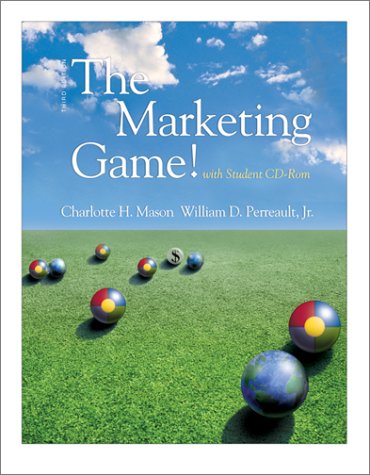 Marketing Game!  3rd 2002 9780072513806 Front Cover
