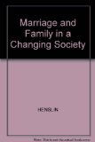 Marriage and the Family in a Changing Society N/A 9780029145807 Front Cover
