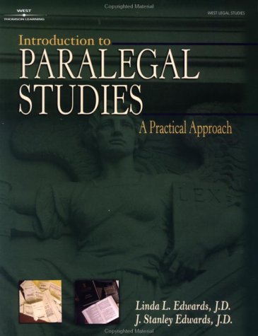 Introduction to Paralegal Studies A Practical Approach  2002 9780766820807 Front Cover