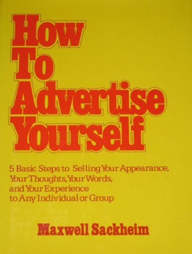 How to Advertise Yourself N/A 9780029276808 Front Cover