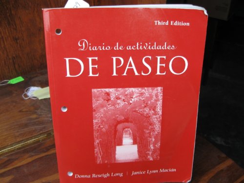De Paseo Curso Intermedio de Espaqol 3rd 2005 9780838458808 Front Cover