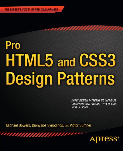 Pro HTML5 and CSS3 Design Patterns   2011 9781430237808 Front Cover